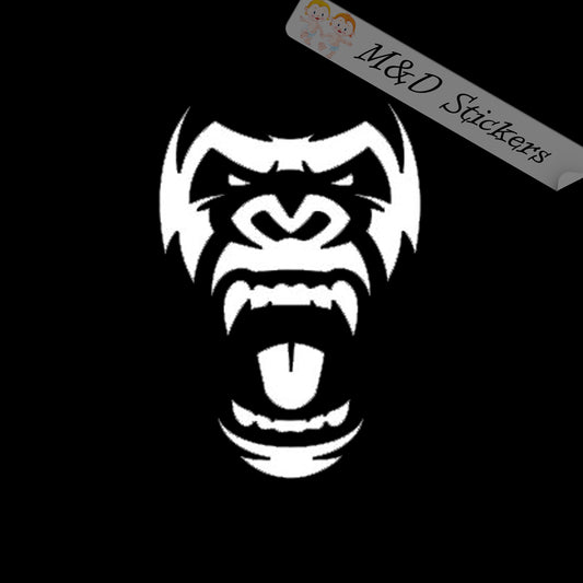Gorilla Head Ape Monkey (4.5" - 30") Vinyl Decal in Different colors & size for Cars/Bikes/Windows