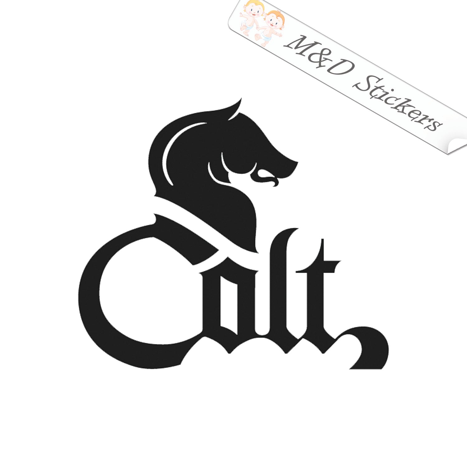 Colt Logo (4.5" - 30") Vinyl Decal in Different colors & size for Cars ...