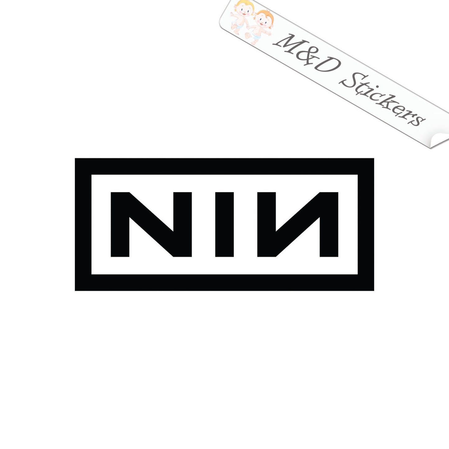 Nine Inch Nails NIN Music band Logo (4.5" - 30") Vinyl Decal in Different colors & size for Cars/Bikes/Windows