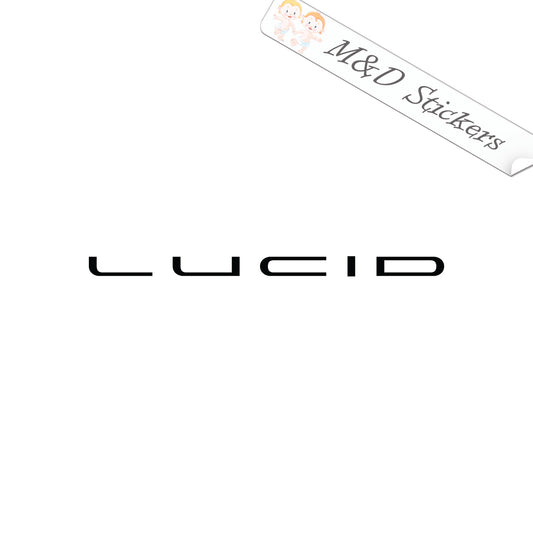 Lucid cars Logo (4.5" - 30") Vinyl Decal in Different colors & size for Cars/Bikes/Windows