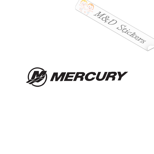 Mercury boats logo (4.5" - 30") Vinyl Decal in Different colors & size for Cars/Bikes/Windows