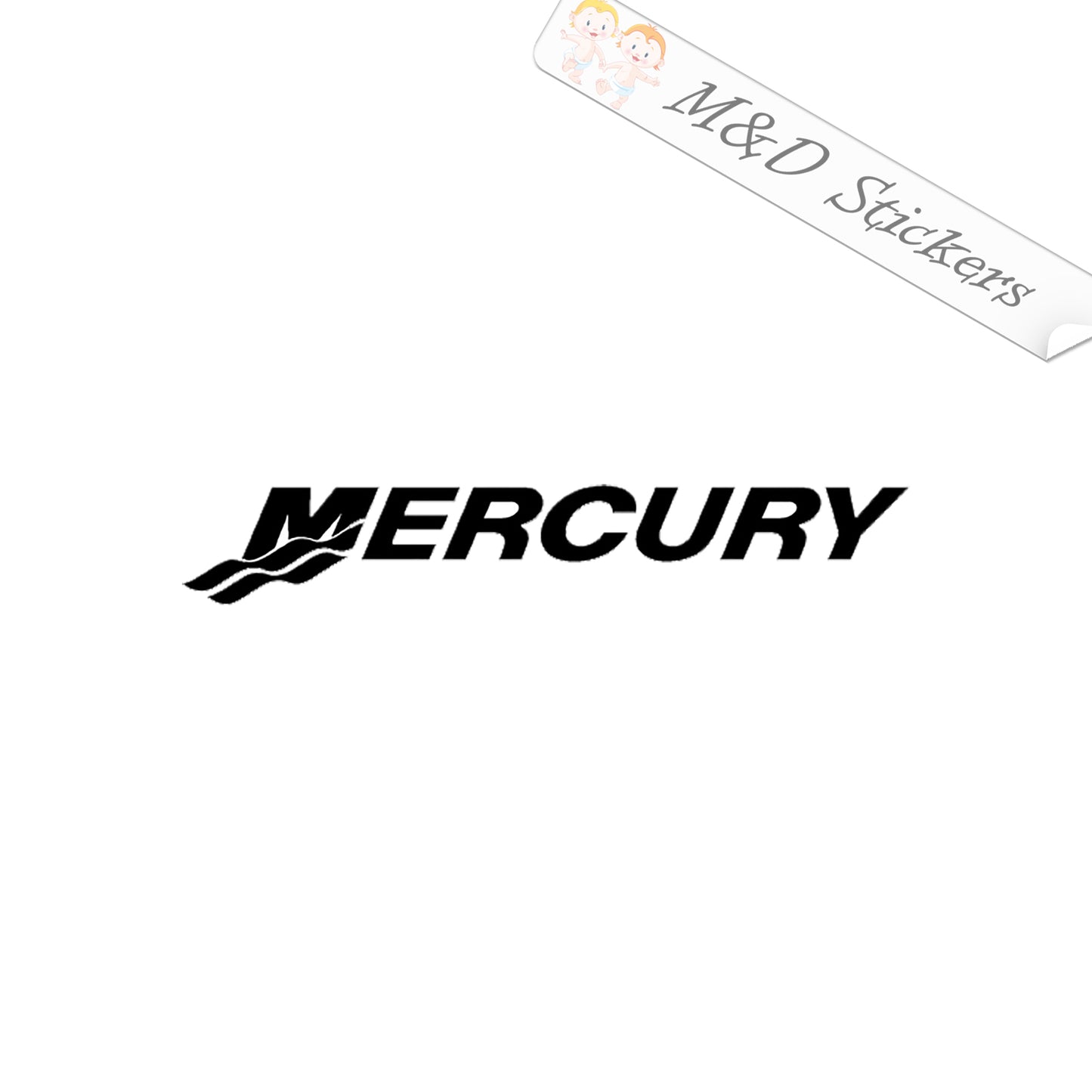 Mercury boats logo (4.5" - 30") Vinyl Decal in Different colors & size for Cars/Bikes/Windows