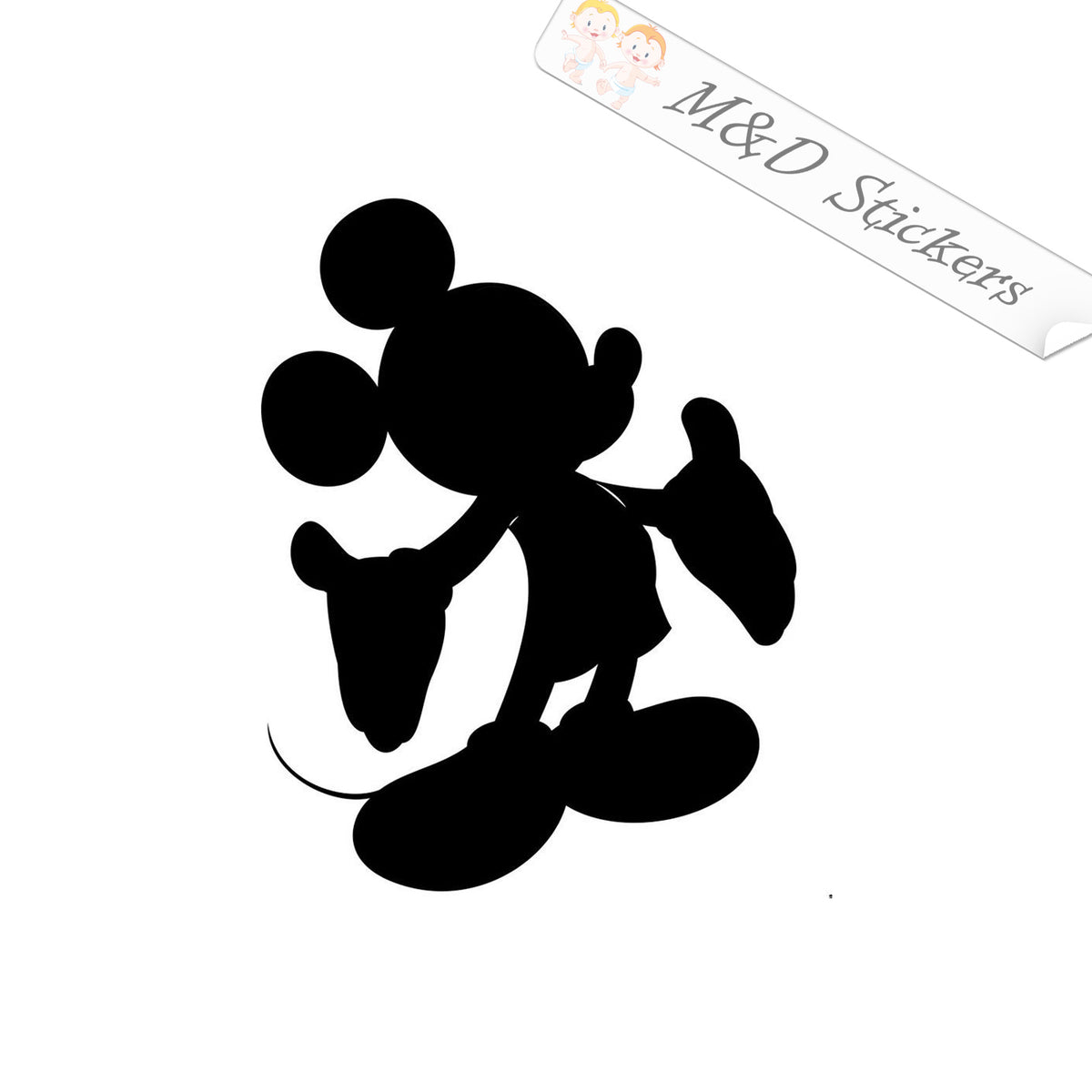 2x Cool Mickey Mouse in glasses Vinyl Decal Sticker Different colors & size  for Cars/Bikes/Windows