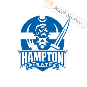 Hampton Pirates college football Logo (4.5" - 30") Vinyl Decal in Different colors & size for Cars/Bikes/Windows