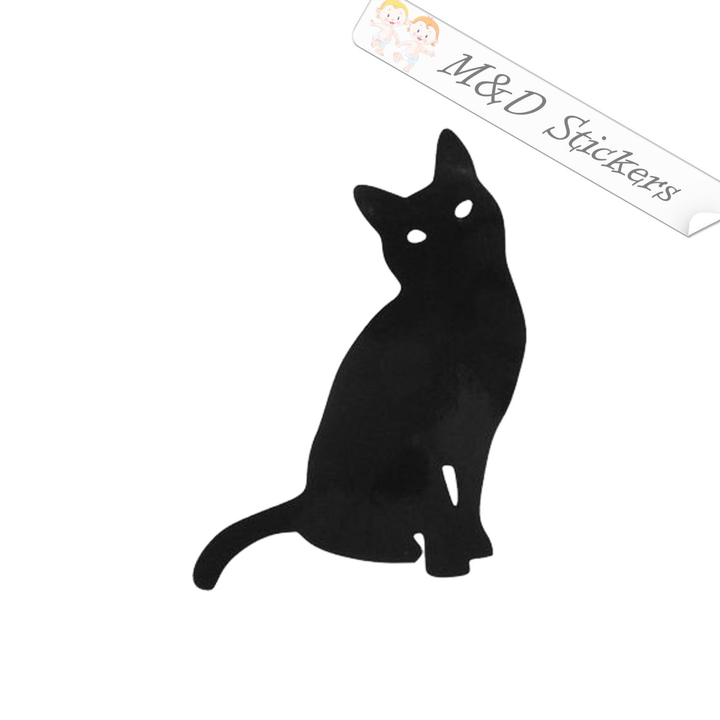 2x Cat Vinyl Decal Sticker Different colors & size for Cars/Bikes/Windows