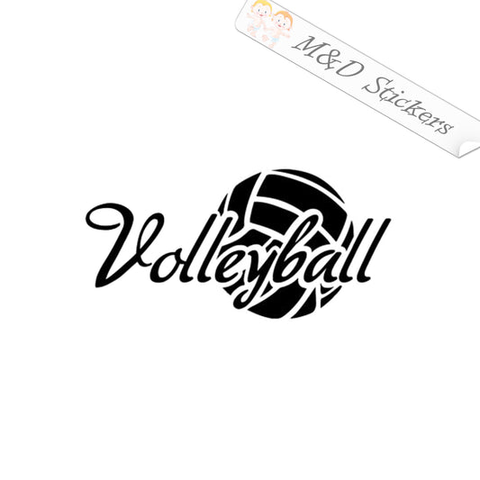 2x Volleyball ball Vinyl Decal Sticker Different colors & size for Cars/Bikes/Windows