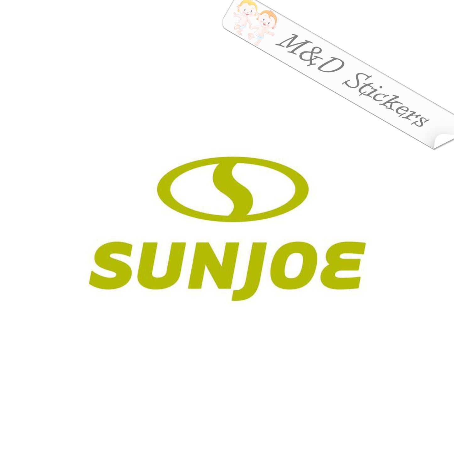 2x Sunjoe Logo Vinyl Decal Sticker Different colors & size for Cars/Bikes/Windows