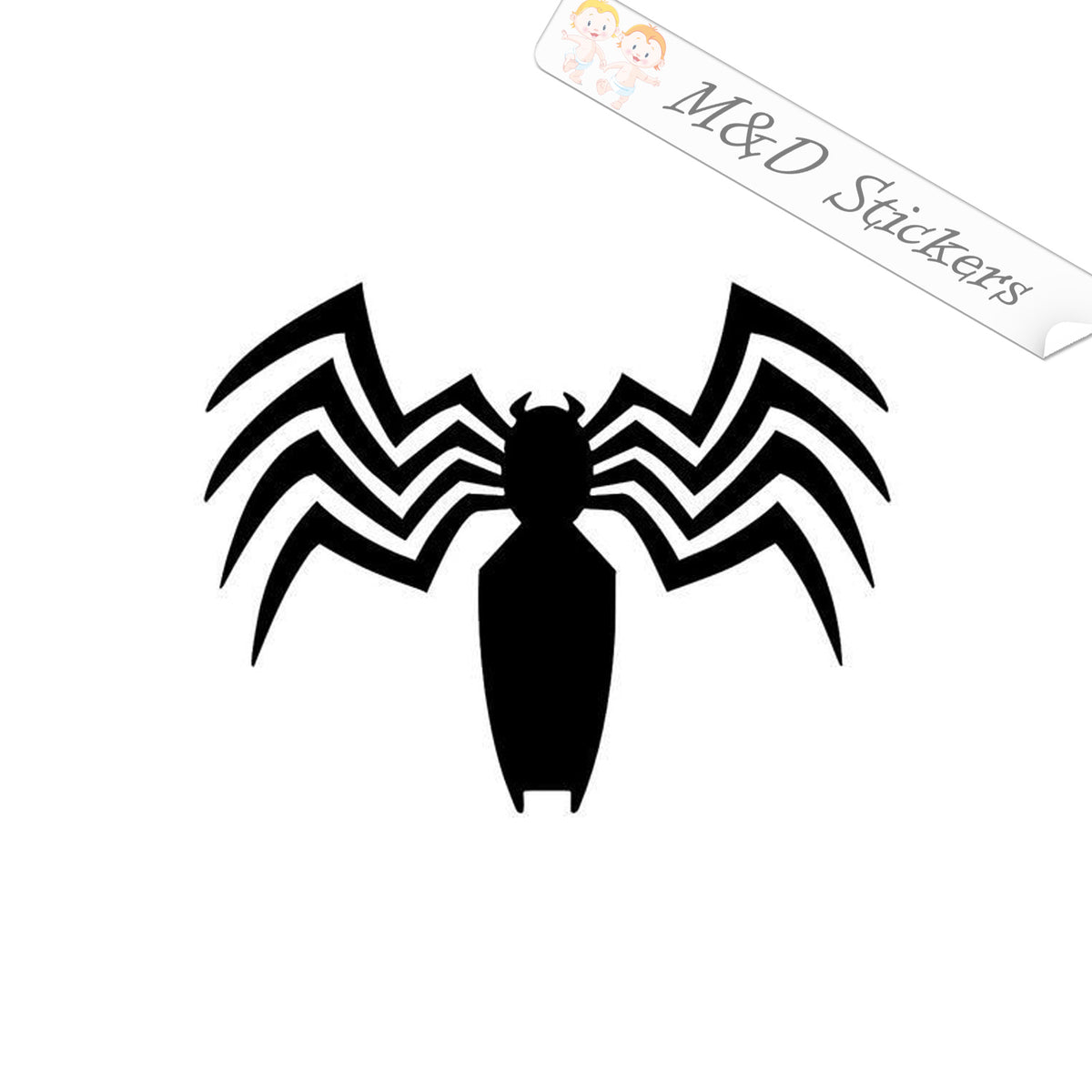 2x Venom spider logo Vinyl Decal Sticker Different colors & size for C –  M&D Stickers