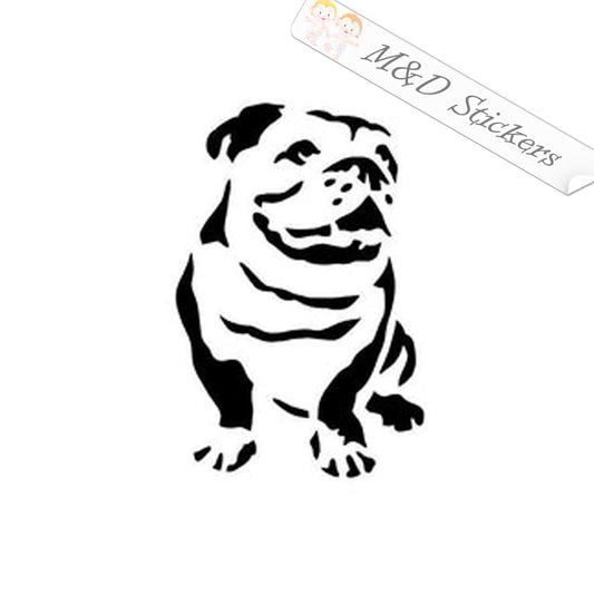 British Bulldog Dog (4.5" - 30") Vinyl Decal in Different colors & size for Cars/Bikes/Windows