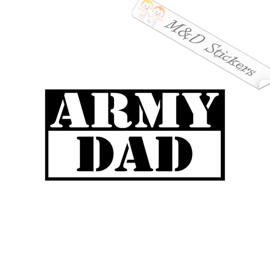 US Army Dad (4.5" - 30") Vinyl Decal in Different colors & size for Cars/Bikes/Windows
