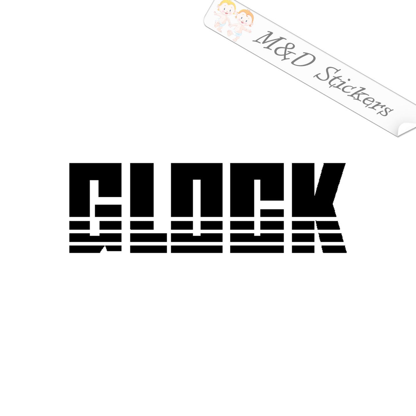 Glock guns Script (4.5" - 30") Vinyl Decal in Different colors & size for Cars/Bikes/Windows