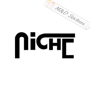 Niche Wheels Logo (4.5" - 30") Vinyl Decal in Different colors & size for Cars/Bikes/Windows