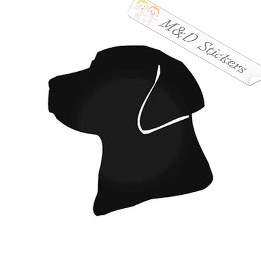 Labrador retriever Dog (4.5" - 30") Vinyl Decal in Different colors & size for Cars/Bikes/Windows