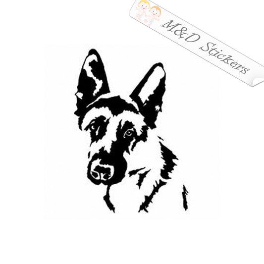 German Shepherd Dog (4.5" - 30") Vinyl Decal in Different colors & size for Cars/Bikes/Windows