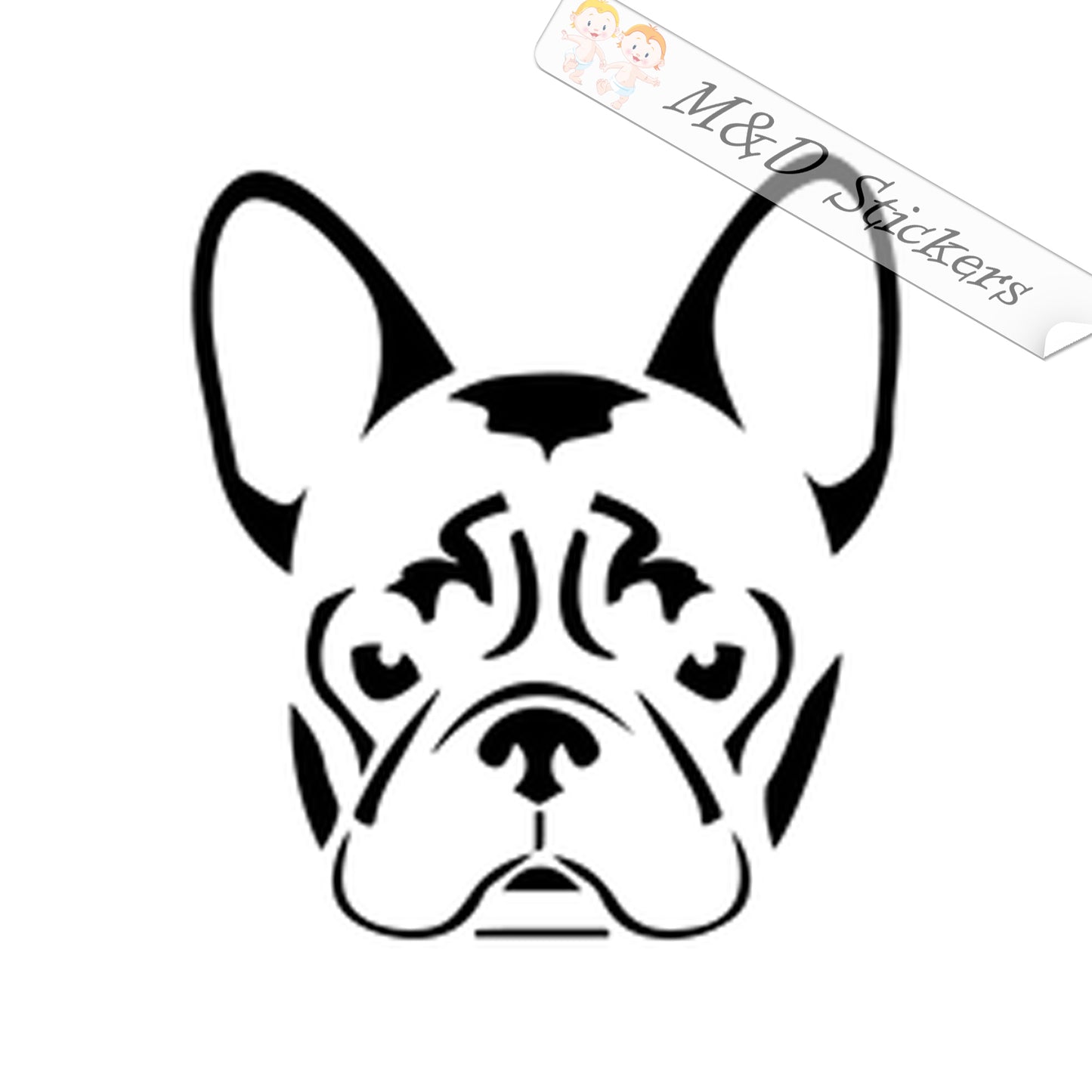 French Bulldog Dog (4.5" - 30") Vinyl Decal in Different colors & size for Cars/Bikes/Windows