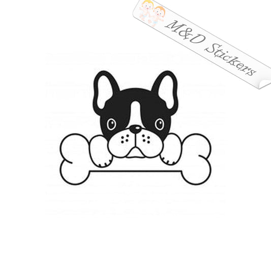 French Bulldog Dog (4.5" - 30") Vinyl Decal in Different colors & size for Cars/Bikes/Windows
