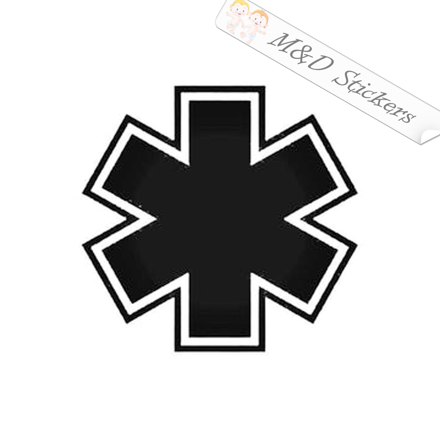 EMS Emergency Medical team (4.5" - 30") Vinyl Decal in Different colors & size for Cars/Bikes/Windows
