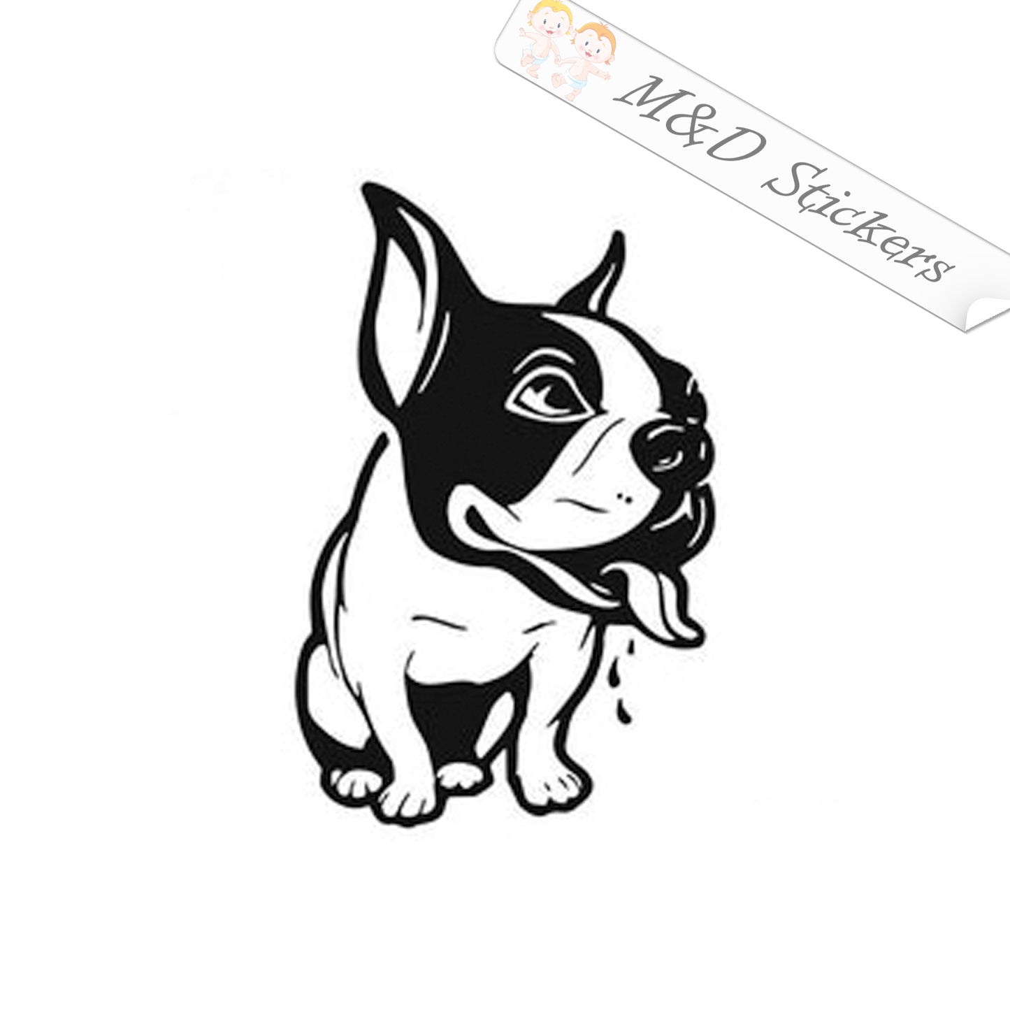 French Bulldog Dog (4.5" - 30") Vinyl Decal in Different colors & size for Cars/Bikes/Windows