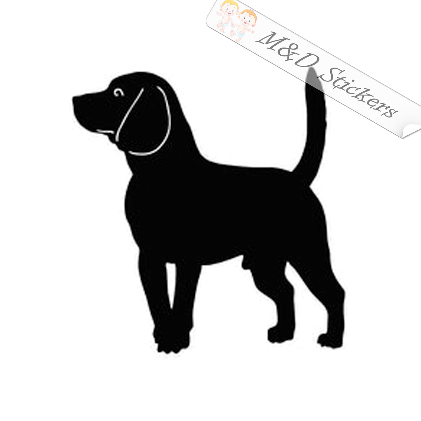 Beagle (4.5" - 30") Vinyl Decal in Different colors & size for Cars/Bikes/Windows