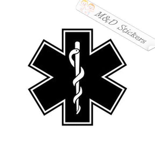 EMS Emergency Medical team (4.5" - 30") Vinyl Decal in Different colors & size for Cars/Bikes/Windows