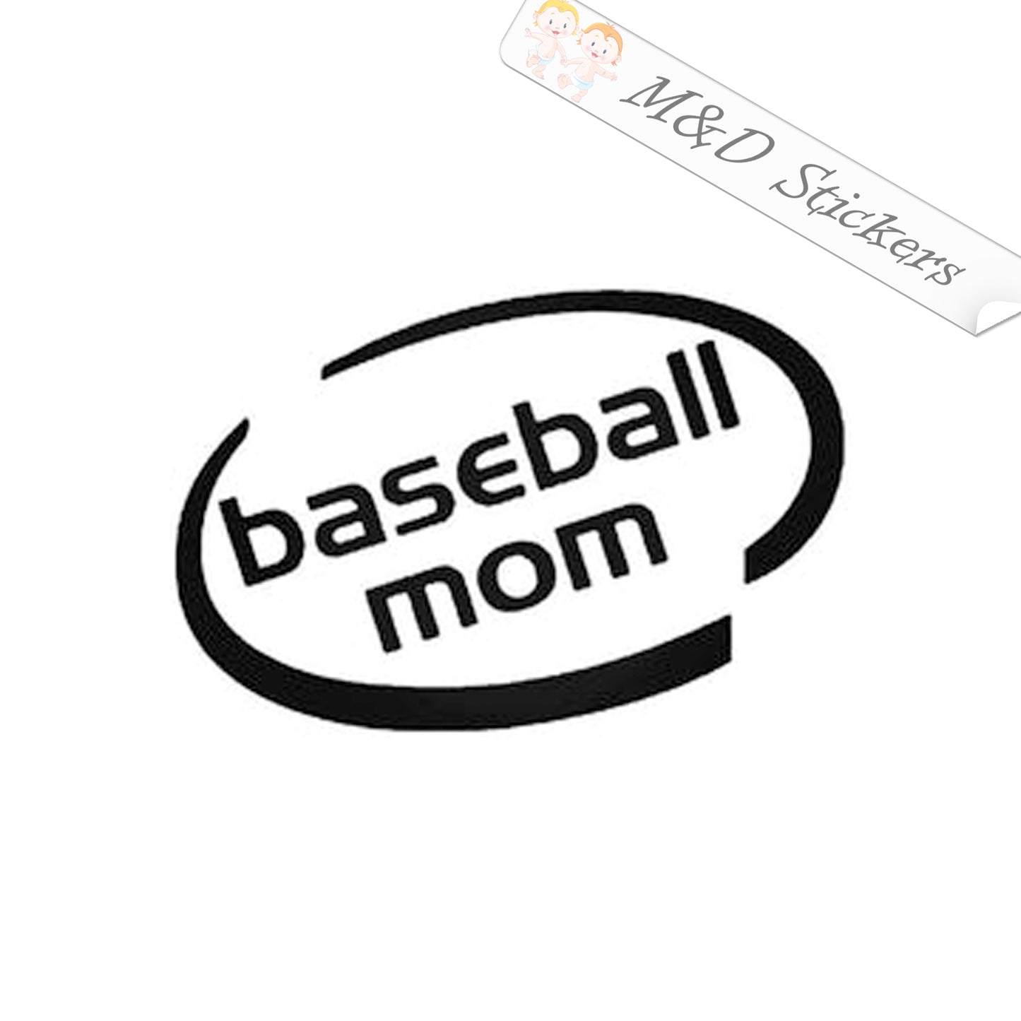 Baseball mom (4.5" - 30") Vinyl Decal in Different colors & size for Cars/Bikes/Windows