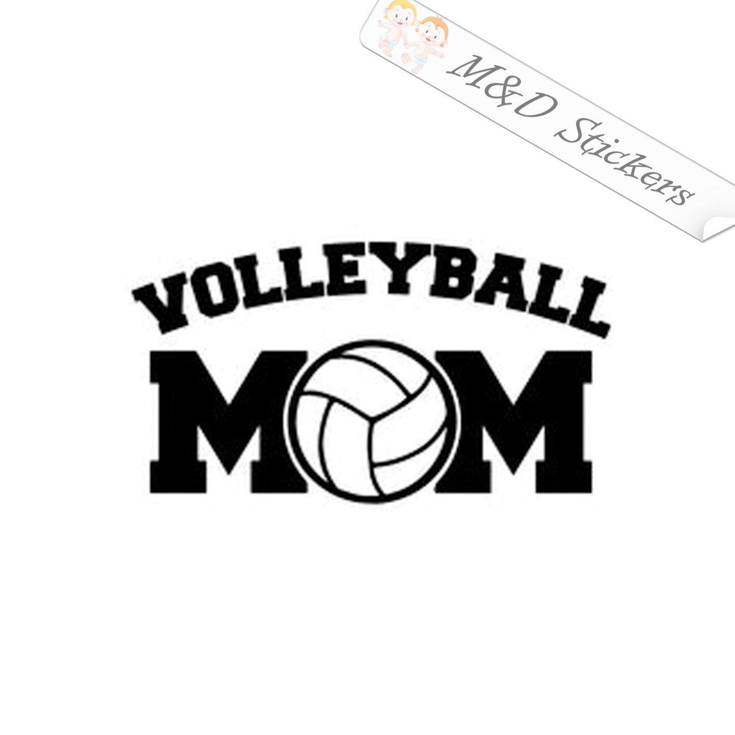 Volleyball mom (4.5" - 30") Vinyl Decal in Different colors & size for Cars/Bikes/Windows