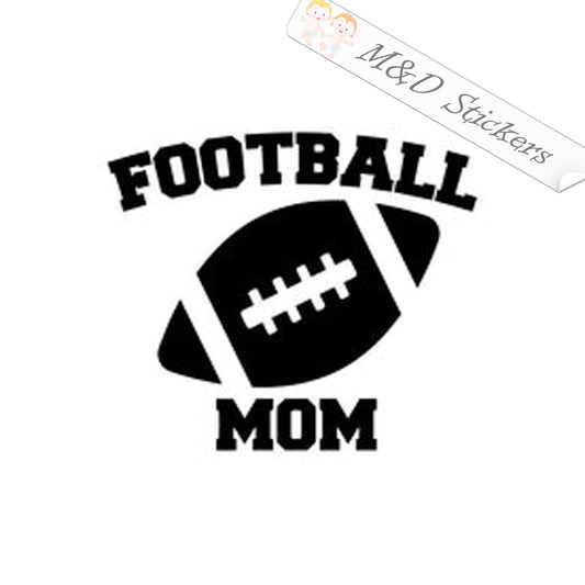 Football mom (4.5" - 30") Vinyl Decal in Different colors & size for Cars/Bikes/Windows