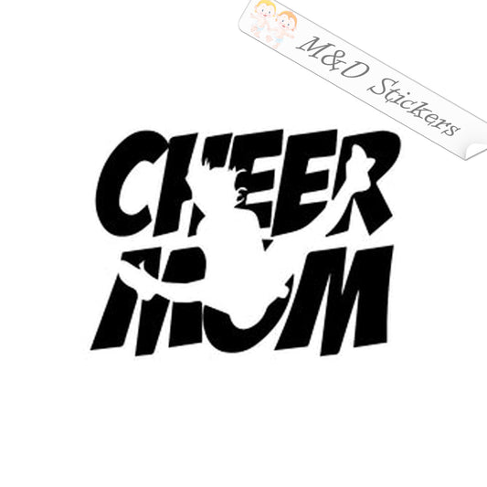 Cheer mom (4.5" - 30") Vinyl Decal in Different colors & size for Cars/Bikes/Windows