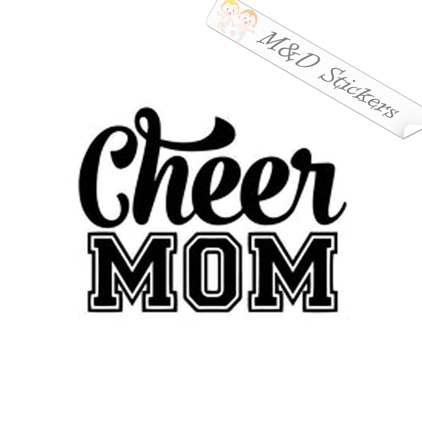 Cheer mom (4.5" - 30") Vinyl Decal in Different colors & size for Cars/Bikes/Windows
