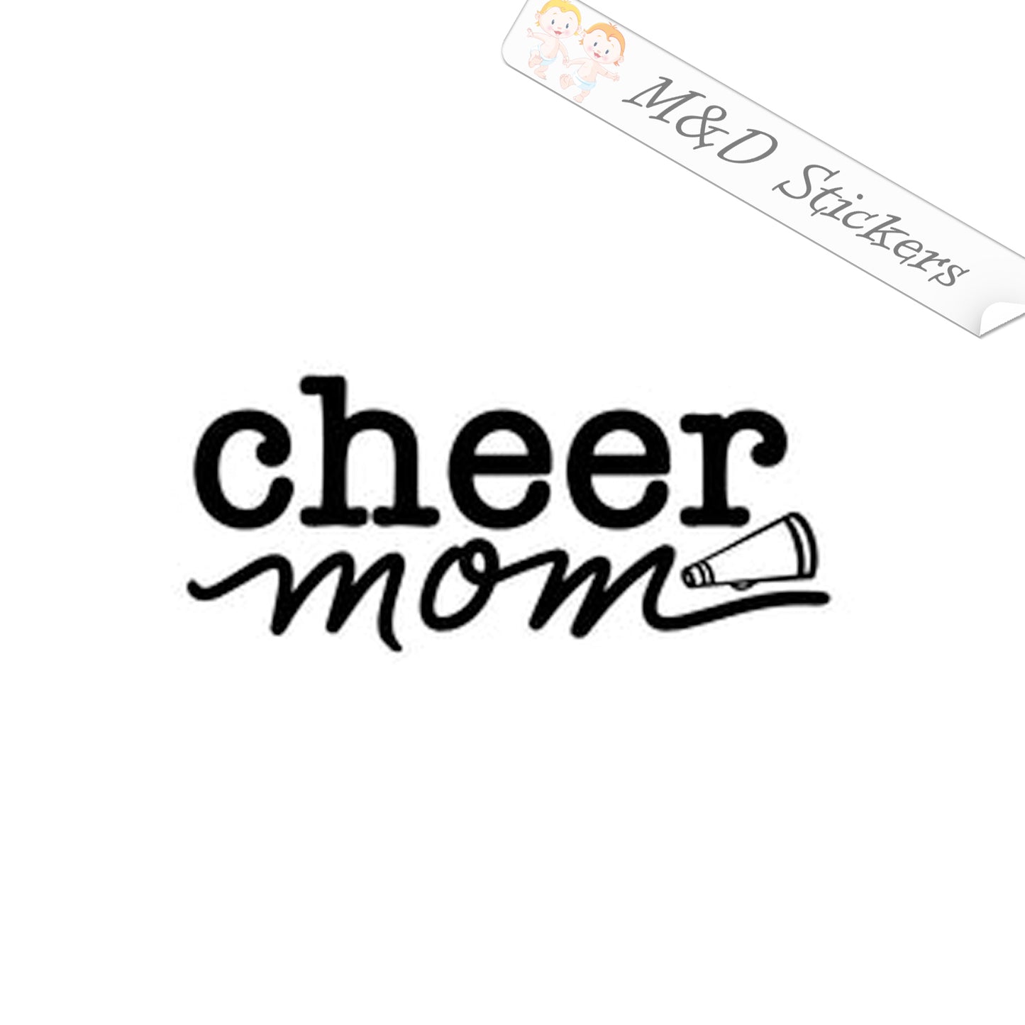 Cheer mom (4.5" - 30") Vinyl Decal in Different colors & size for Cars/Bikes/Windows