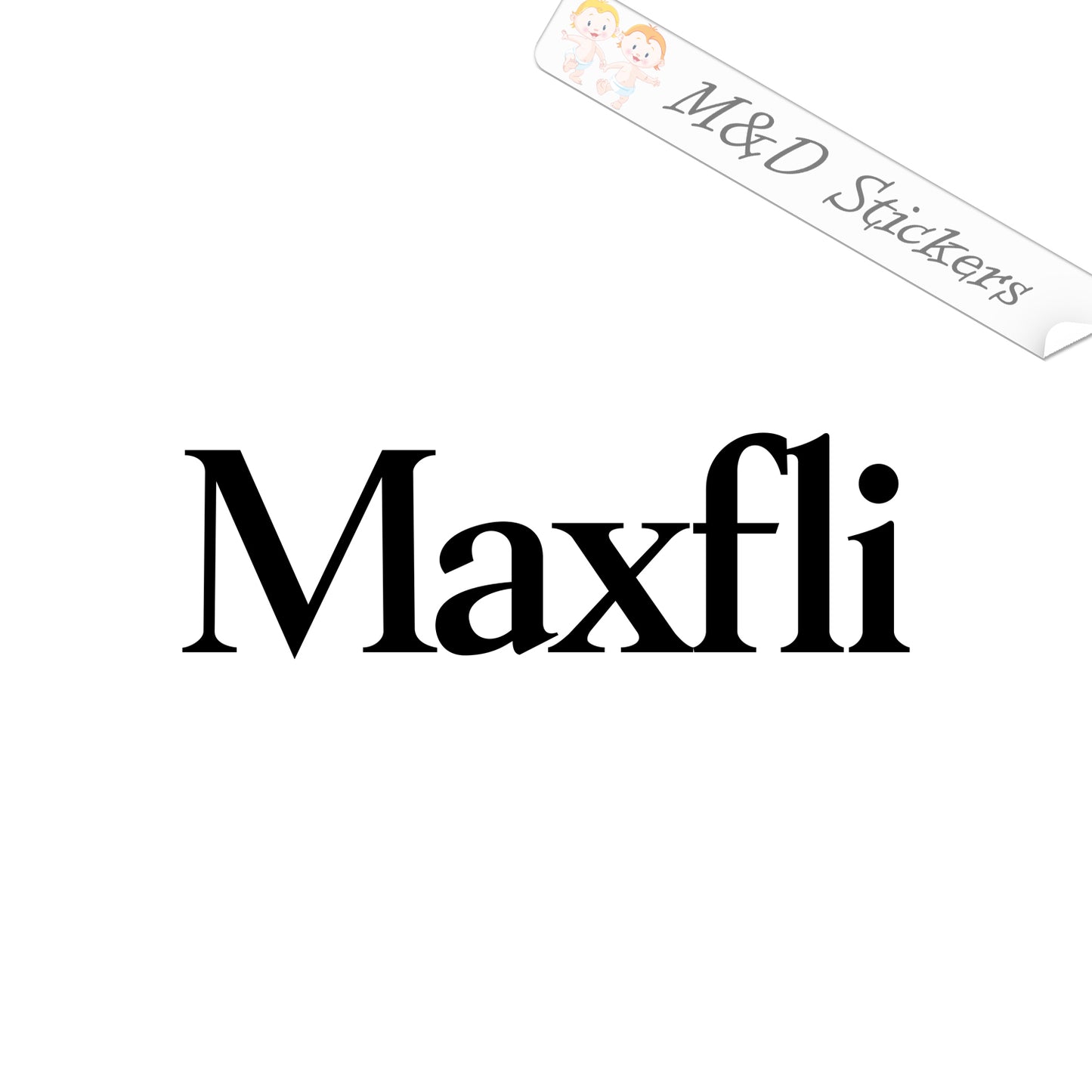 Maxfli golf balls Logo (4.5" - 30") Vinyl Decal in Different colors & size for Cars/Bikes/Windows
