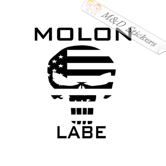 Molon Labe American flag Punisher (4.5" - 30") Vinyl Decal in Different colors & size for Cars/Bikes/Windows