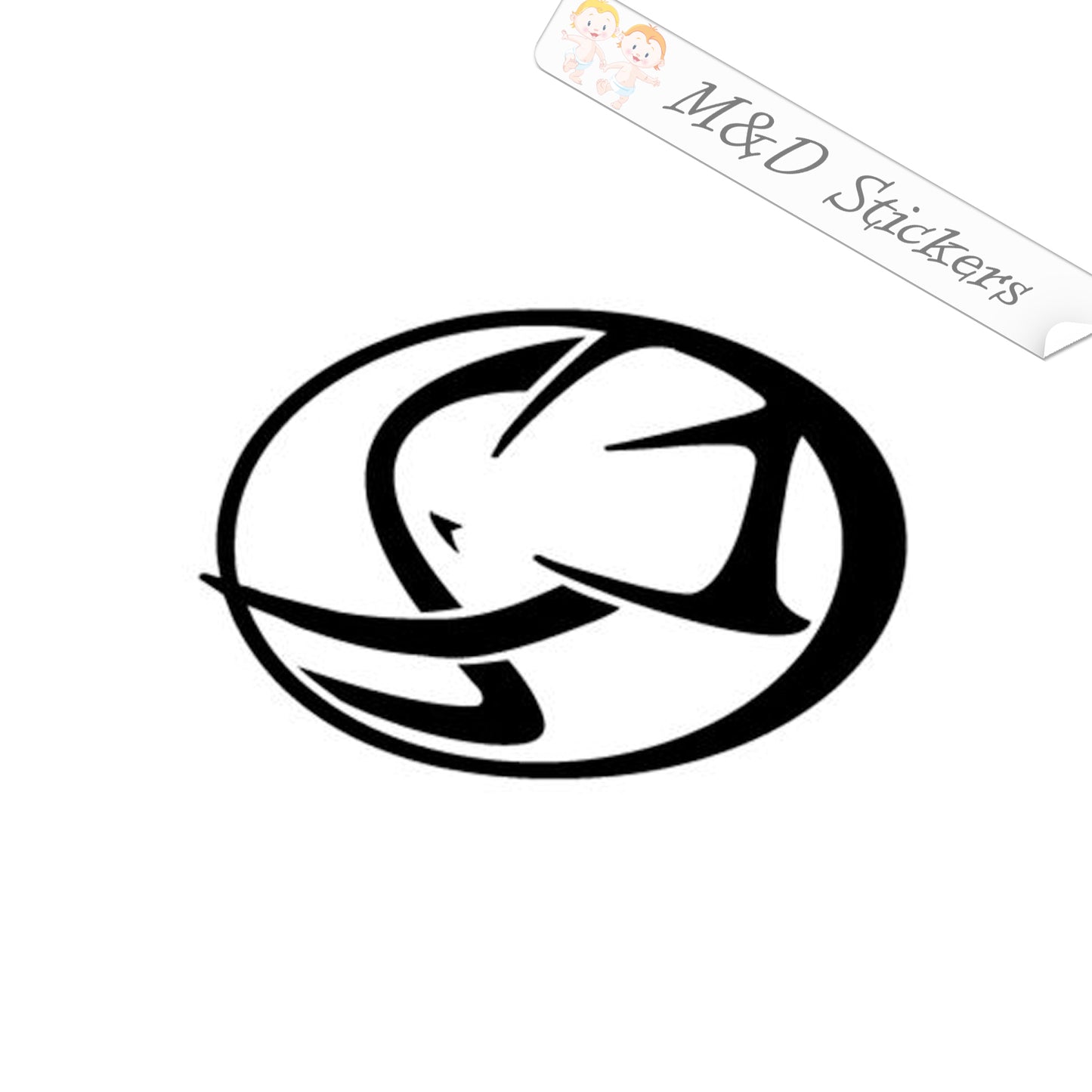 Cagiva motorcycle Logo (4.5" - 30") Vinyl Decal in Different colors & size for Cars/Bikes/Windows