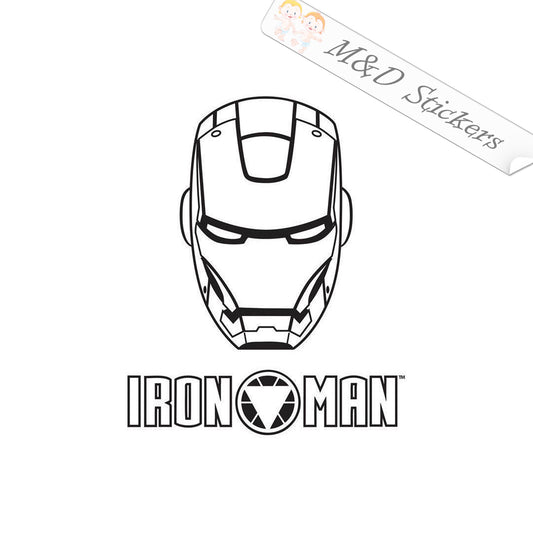 2x Ironman Vinyl Decal Sticker Different colors & size for Cars/Bikes/Windows