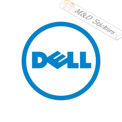 2x Dell Logo Vinyl Decal Sticker Different colors & size for Cars/Bikes/Windows