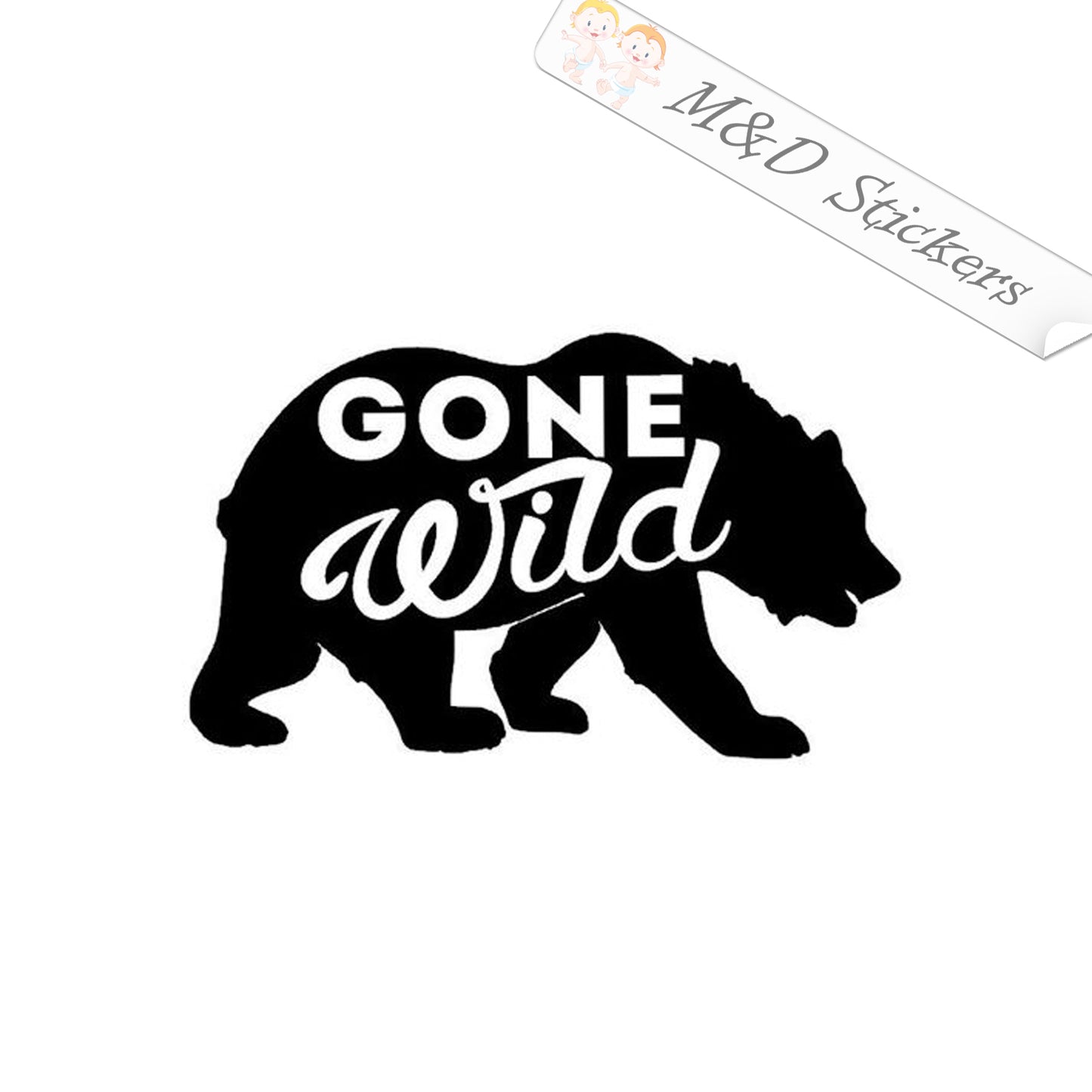Mama bear Gone Wild (4.5" - 30") Vinyl Decal in Different colors & size for Cars/Bikes/Windows