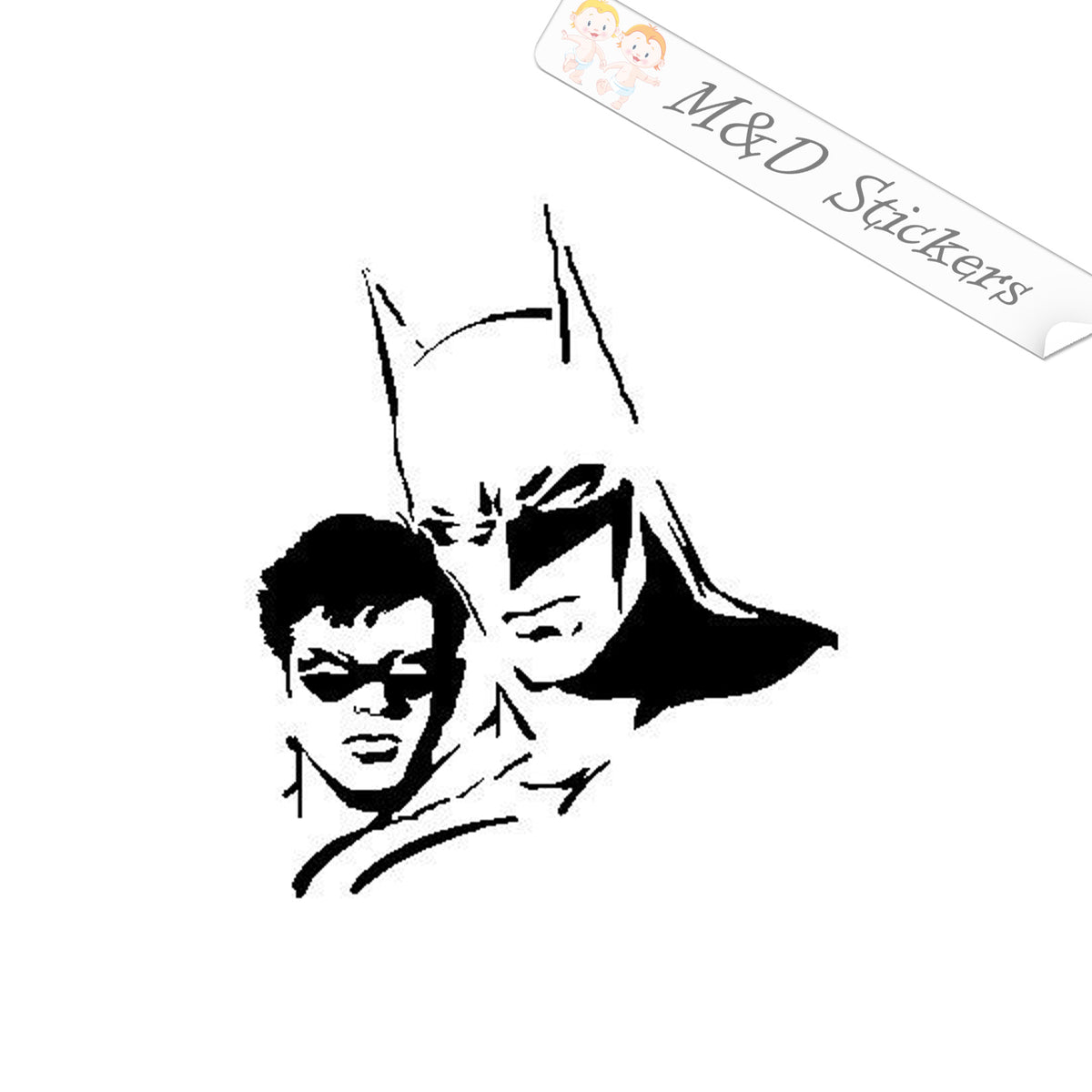 2x Batman and Robin Vinyl Decal Sticker Different colors & size for Ca –  M&D Stickers