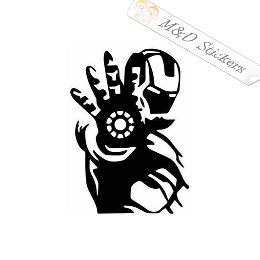 2x Ironman Vinyl Decal Sticker Different colors & size for Cars/Bikes/Windows