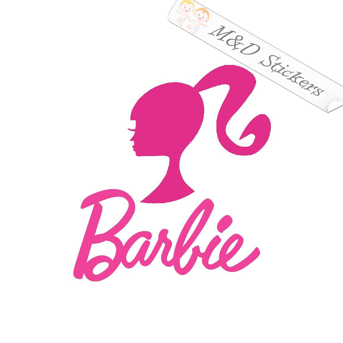 2x Barbie Vinyl Decal Sticker Different colors & size for Cars/Bikes/W –  M&D Stickers