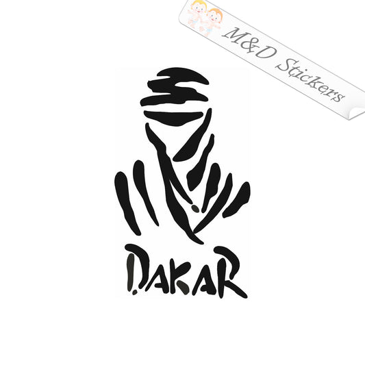 2x Dakar Rally Logo Vinyl Decal Sticker Different colors & size for Cars/Bikes/Windows