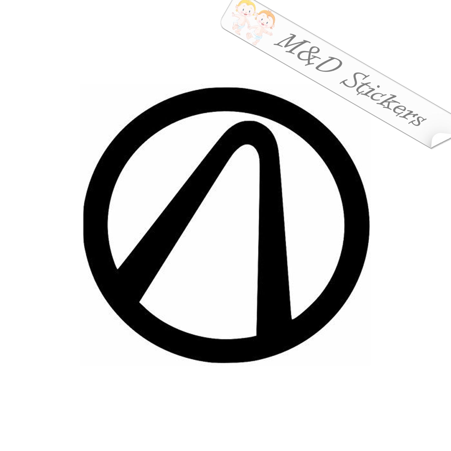 2x Borderlands logo Vinyl Decal Sticker Different colors & size for Cars/Bikes/Windows
