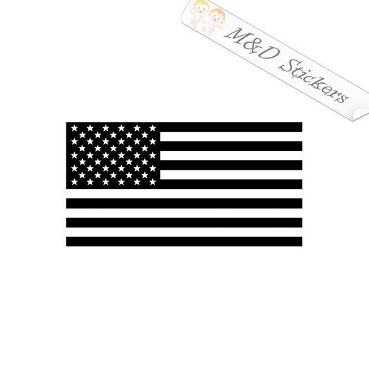 2x American Flag Vinyl Decal Sticker Different colors & size for Cars/Bikes/Windows