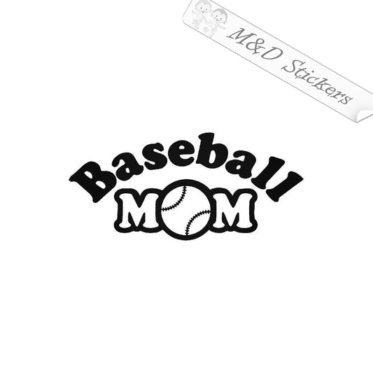 2x Baseball mom Vinyl Decal Sticker Different colors & size for Cars/Bikes/Windows