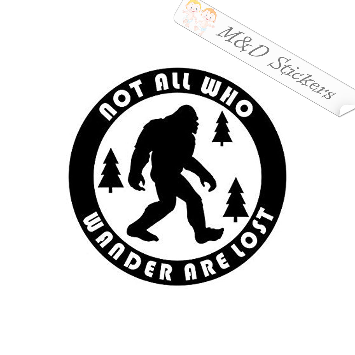 2x Yeti Vinyl Decal Sticker Different colors & size for Cars/Bikes/Win