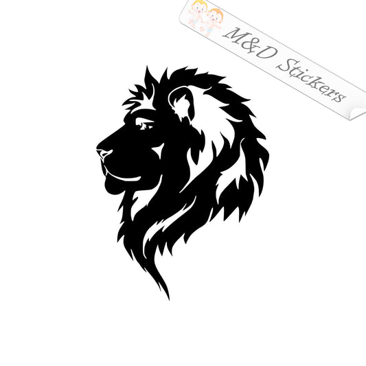 2x Lion head Vinyl Decal Sticker Different colors & size for Cars/Bikes/Windows