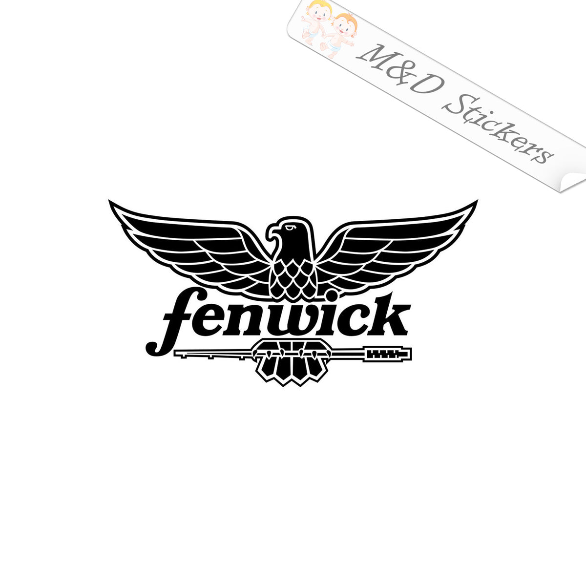 2x Fenwick Fishing Rods Vinyl Decal Sticker Different colors & size fo –  M&D Stickers