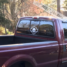 Harley skull outline shield (4.5" - 30") Vinyl Decal in Different colors & size for Cars/Bikes/Windows