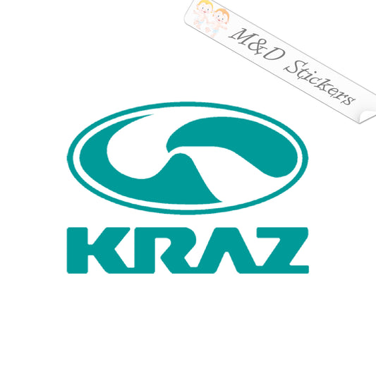2x KRAZ car logo Vinyl Decal Sticker Different colors & size for Cars/Bikes/Windows