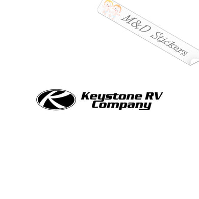 2x Keystone RV Trailers Logo Vinyl Decal Sticker Different colors & size for Cars/Bikes/Windows