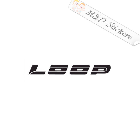 2x Loop Fishing Rods Vinyl Decal Sticker Different colors & size for Cars/Bikes/Windows